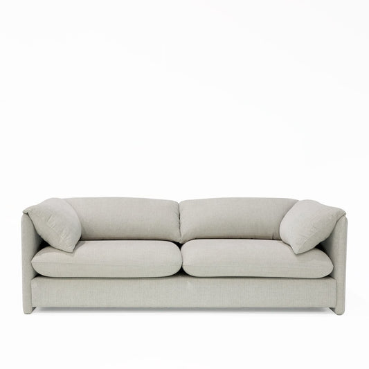Side view of Freddie Sofa showcasing bold 1970s design influence