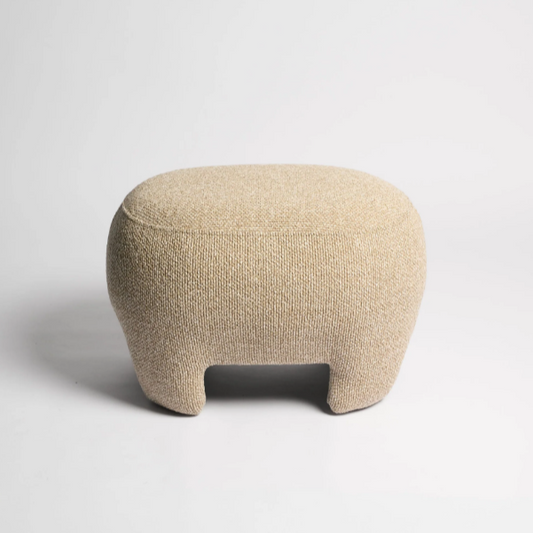 Minimalist Bayside Ottoman used as seating or accent piece