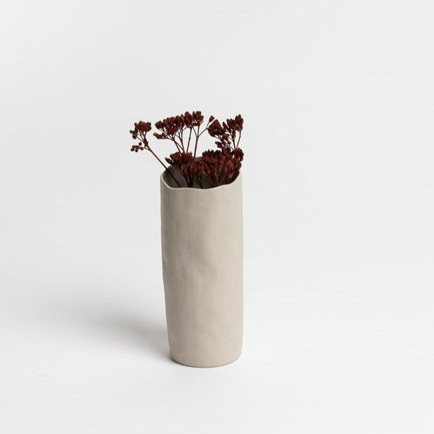 Small and large dimpled vases