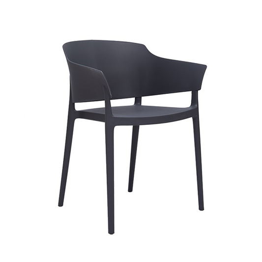 Billy Chair in black, suitable for indoor or outdoor use