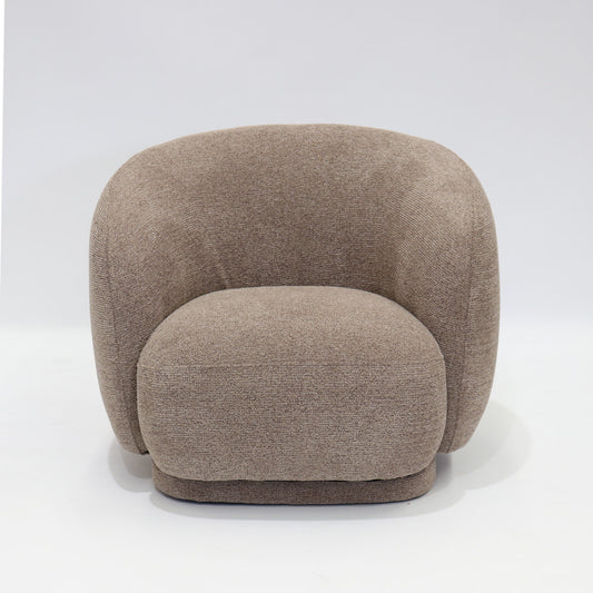 A soft, contemporary occasional chair in a warm cream tone, designed to bring comfort and understated elegance to any space.