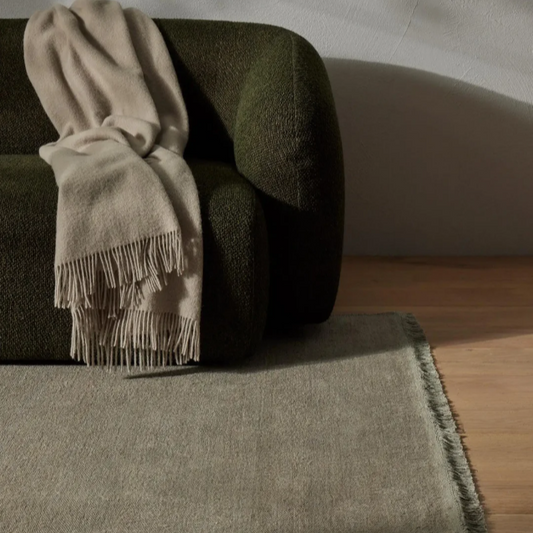 Decorative linen rug 2m x 3m or 3m x 4m