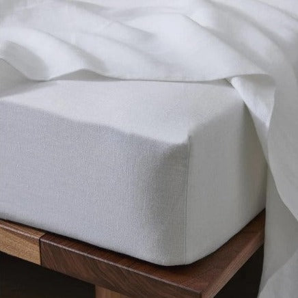 Ravello Linen Sheet - White