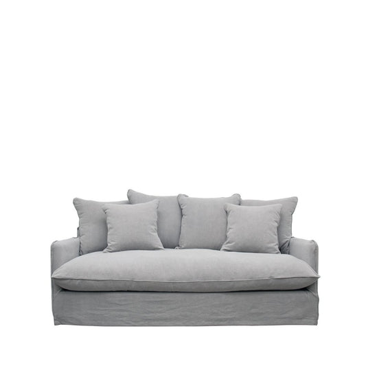 Lotus 2-seater slipcover sofa with deep seating