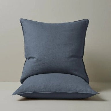 Pair of soft, organic-feel linen pillowcases