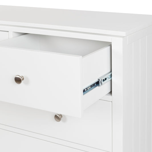 Durable children’s dresser with stainless steel pulls