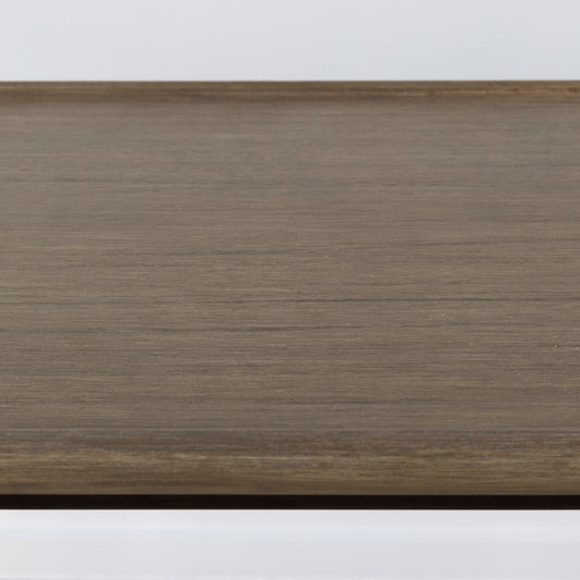 Sturdy iron console table with elegant dark brass design