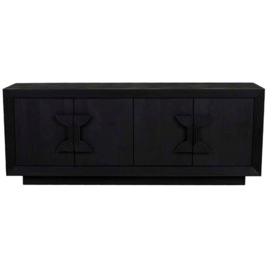 Zephyr Deco Buffet in mango wood with cane handles