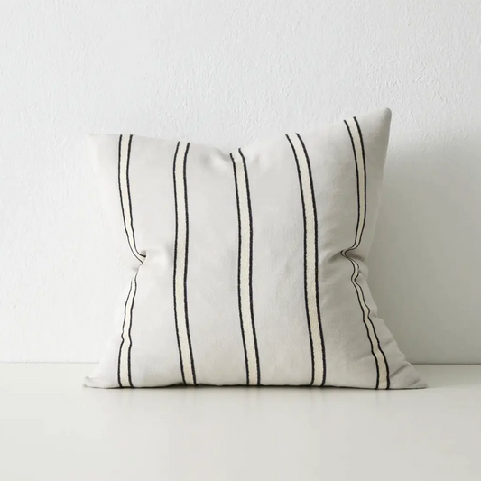 Domenica Cushion in Natural chunky linen blend