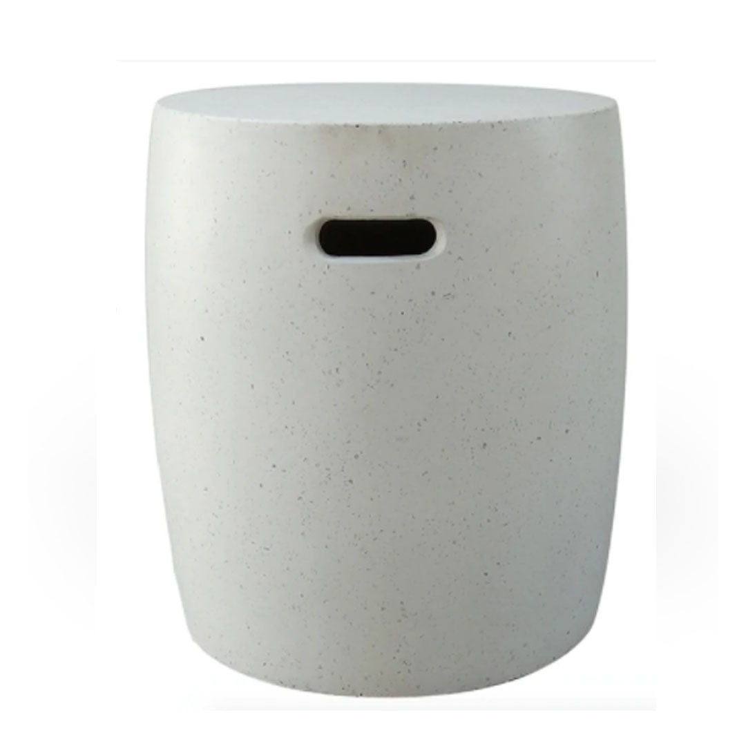Terrazzo stool with modern speckled finish