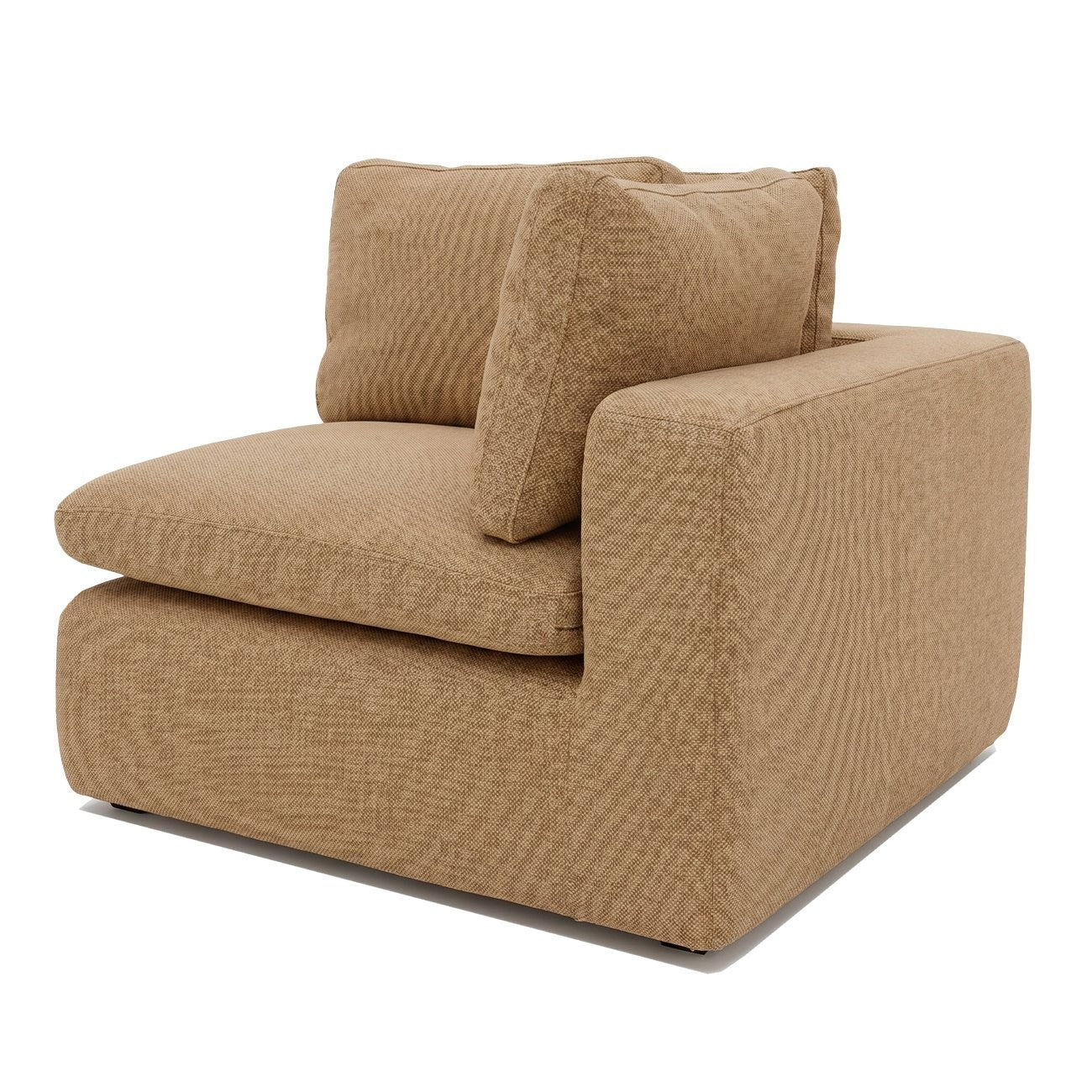 A luxurious modular sofa designed for cloud-like comfort, featuring deep seating, feather-filled cushions, and a flexible five-piece configuration.