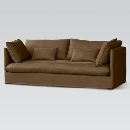Discover the Amsterdam Sofa with linen-look upholstery and loose covers. A relaxed, contemporary sofa designed for comfort, durability, and effortless style.