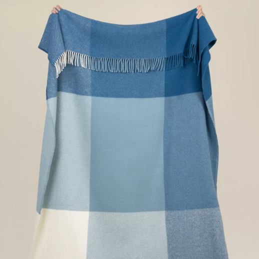 Shop the Bayswater wool throw 150x240cm – a luxurious, generously sized New Zealand wool throw with a large check design, thick warmth, and thoughtful gifting option.