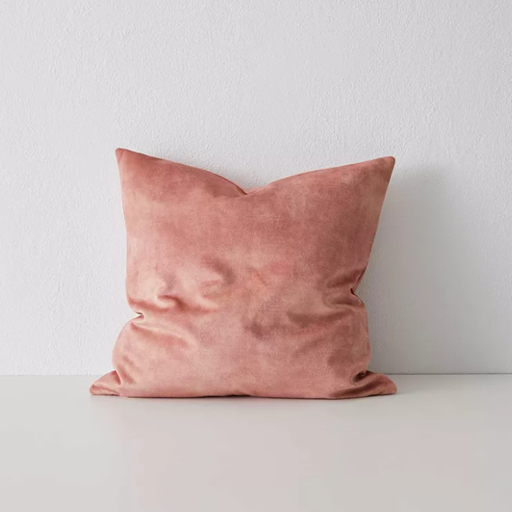 Shop the Ava 50x50cm cushion – a velvet-look design with soft printed texture, offering a versatile, low-maintenance option for modern interiors.