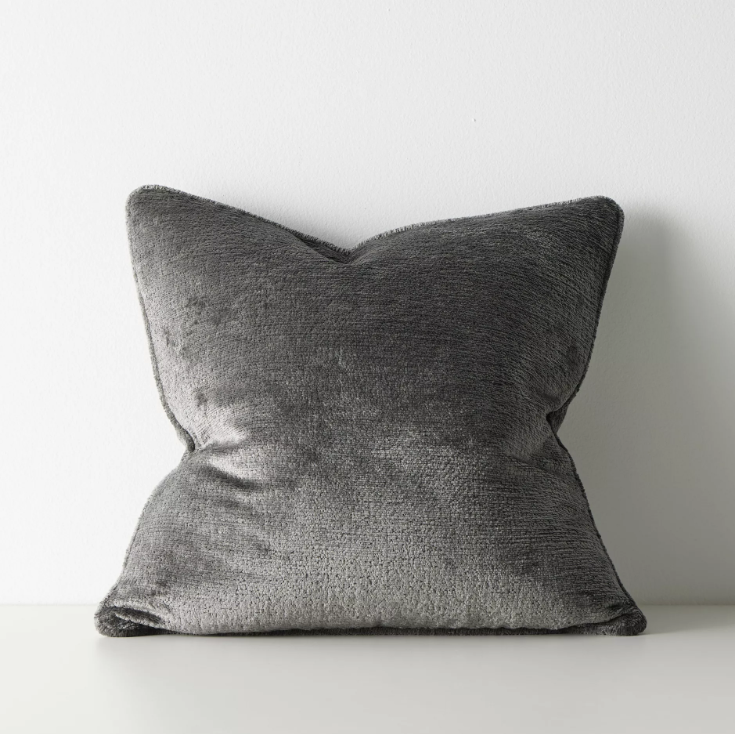 Shop the Tempo 50x50cm cushion – a chunky chenille design with piped edge, providing softness, texture, and understated contemporary elegance.
