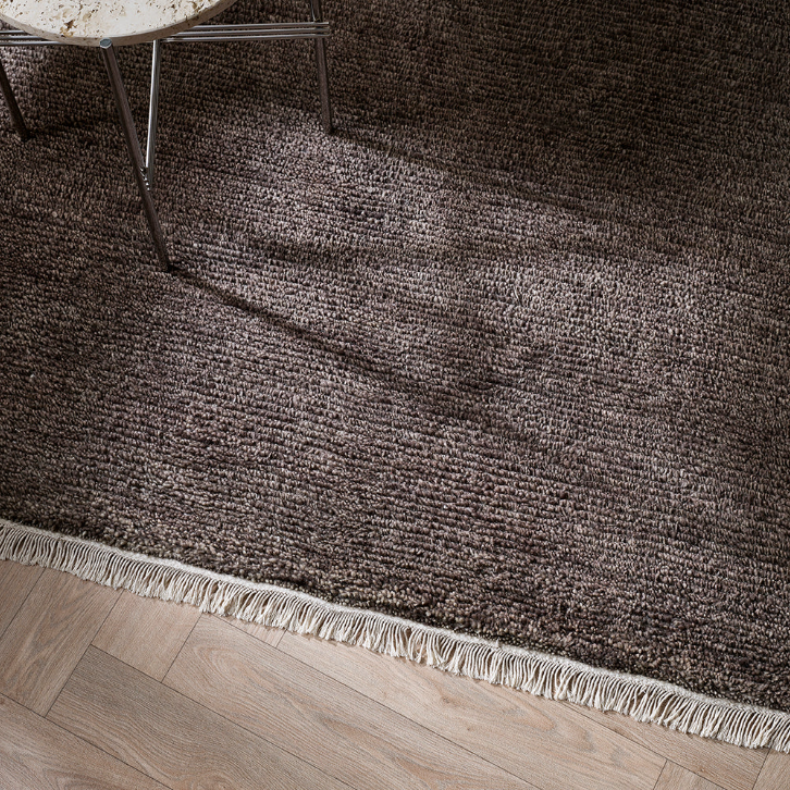 Textured Rugs Nz Tanami Floor Rug - NZ Wool - BLACK Concept Store