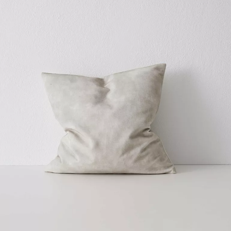 Shop the Ava 50x50cm cushion – a velvet-look design with soft printed texture, offering a versatile, low-maintenance option for modern interiors.