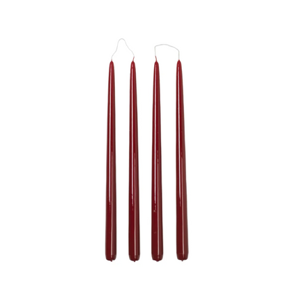Tall Taper Candle Paraffin Wax . Set of 4
