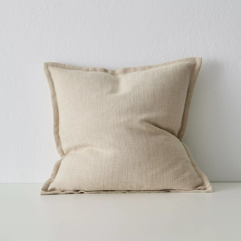 Shop the Figlio 50x50cm cushion – a chunky woven linen-look design with feature flange, perfect for layered styling or as a statement accent in your home.