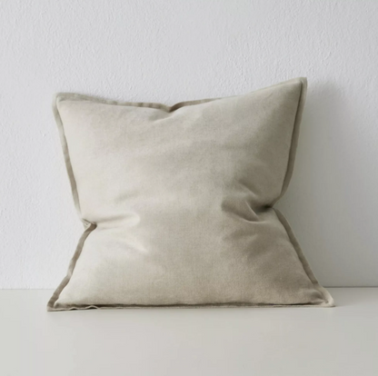 Shop the Fiore 50x50cm and 40x60cm lumbar cushions – linen-blend chenille with vintage-inspired sheen, providing texture and classic elegance for any interior.