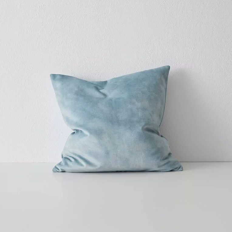 Shop the Ava 50x50cm cushion – a velvet-look design with soft printed texture, offering a versatile, low-maintenance option for modern interiors.