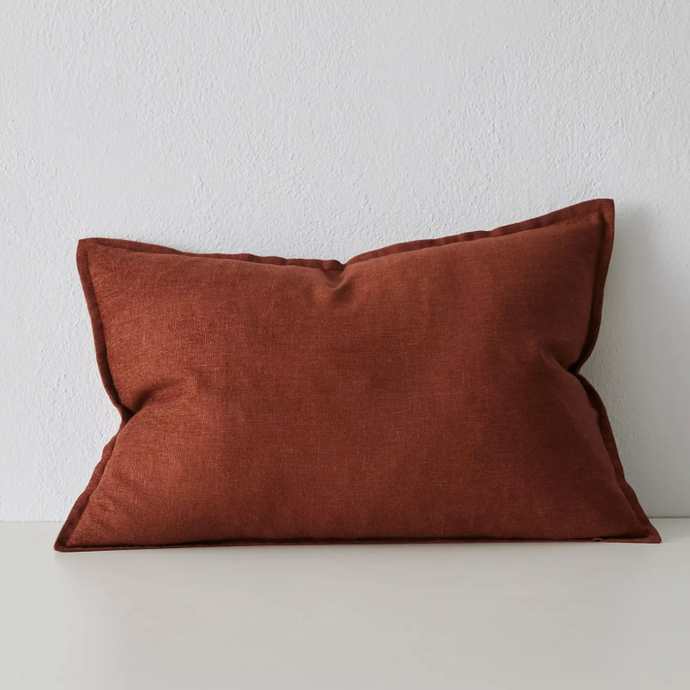 Shop the Fiore 50x50cm and 40x60cm lumbar cushions – linen-blend chenille with vintage-inspired sheen, providing texture and classic elegance for any interior.