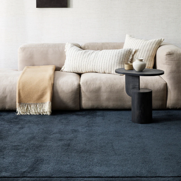 Mosman merino wool throw in muted olive tones