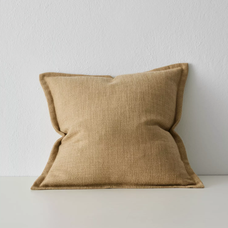 Shop the Figlio 50x50cm cushion – a chunky woven linen-look design with feature flange, perfect for layered styling or as a statement accent in your home.