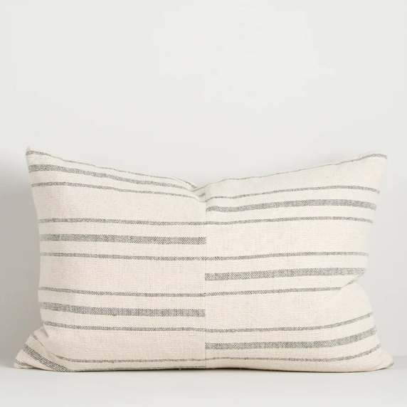 Close-up of Duke Cushion woven texture and modern design