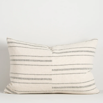 Close-up of Duke Cushion woven texture and modern design