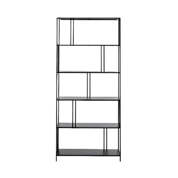 Steel Lorenzo Bookshelf used as a decorative display unit