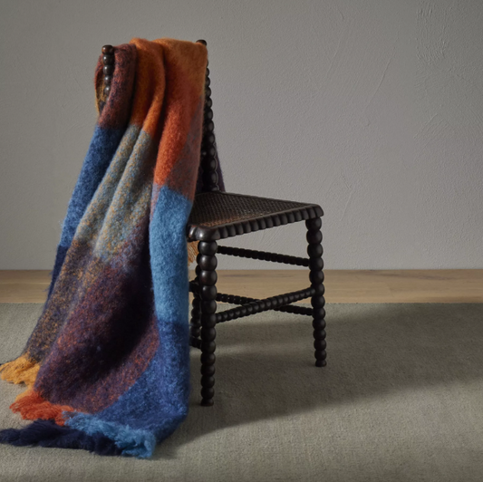 Shop the Westport wool blend throw 130x200cm – New Zealand made with plush brushed texture and tassel fringe, offering warmth, comfort, and timeless style.