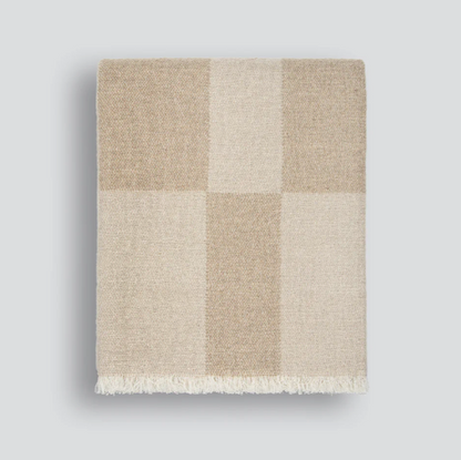 130x170cm Winton cosy wool and cotton blend throw