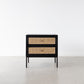 Cardrona 2 Draw Side Table - Black