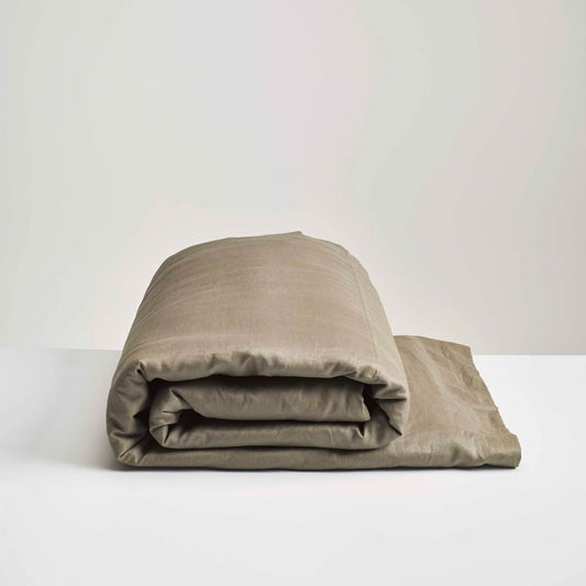 Thread Duvet Cover Olive Linen